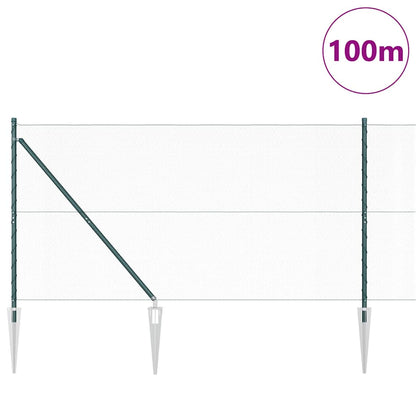 Palo della recinzione Verde 100 x 1,2 m (rete da 13 mm)
