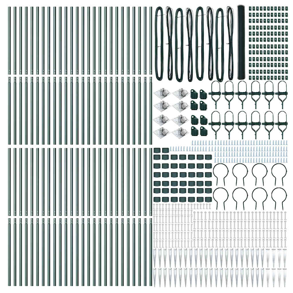 Palo della recinzione Verde 100 x 1,5 m (rete da 25 mm)