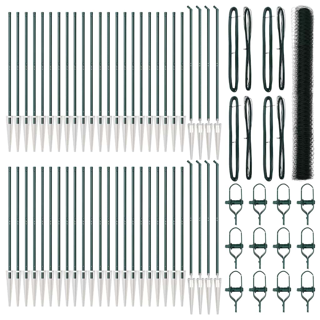 Palo della recinzione Verde 100 x 1,5 m (rete da 36 mm)
