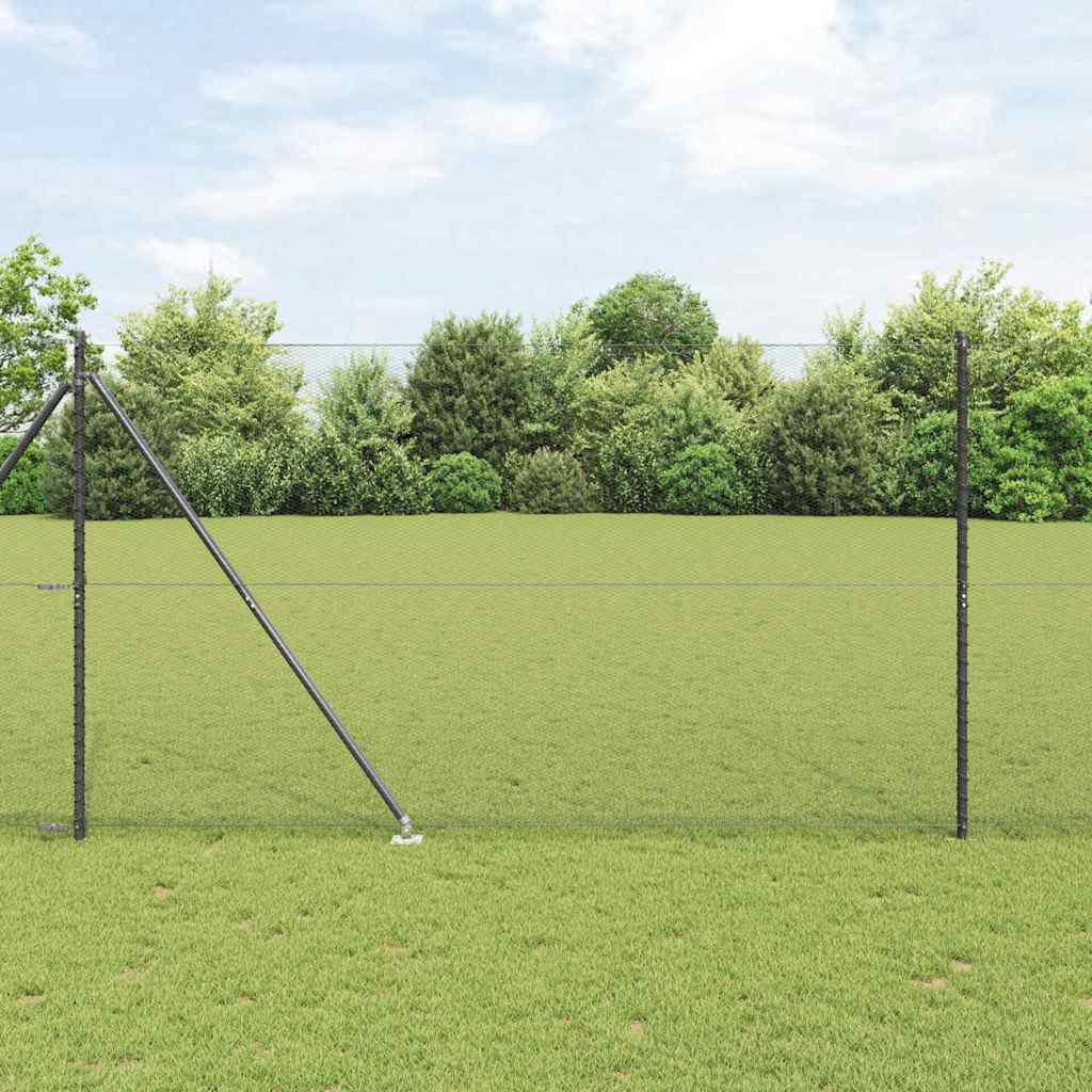 Palo della recinzione Grigio 10 x 1,6 m (maglia da 13 mm)