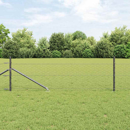 Palo della recinzione Grigio 25 x 0,4 m (rete 50 mm)