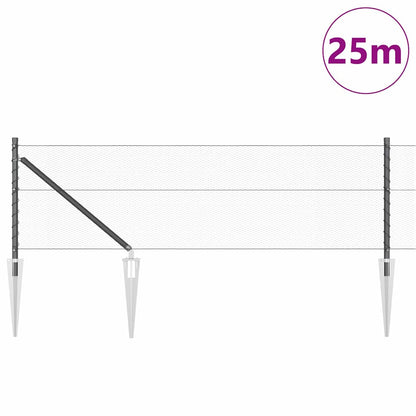 Palo della recinzione Grigio 25 x 0,6 m (rete da 13 mm)