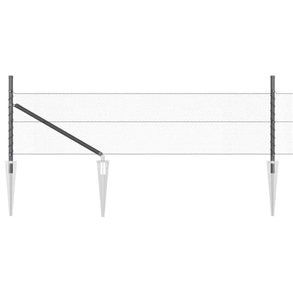 Palo della recinzione Grigio 25 x 0,8 m (rete da 13 mm)