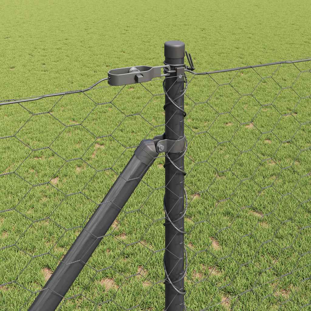Palo della recinzione Grigio 25 x 1,4 m (rete 50 mm)