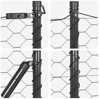 Palo della recinzione Grigio 50 x 0,5 m (rete da 50 mm)