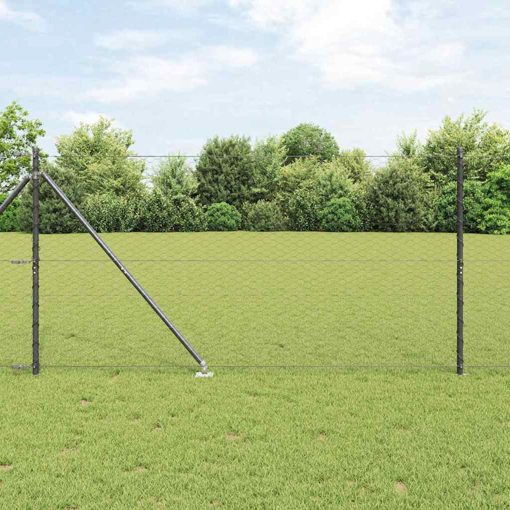 Palo della recinzione Grigio 50 x 1,2 m (rete da 36 mm)