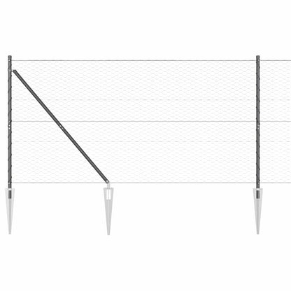 Palo della recinzione Grigio 50 x 1,2 m (rete da 36 mm)