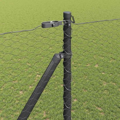 Palo della recinzione Grigio 50 x 1,6 m (rete da 25 mm)