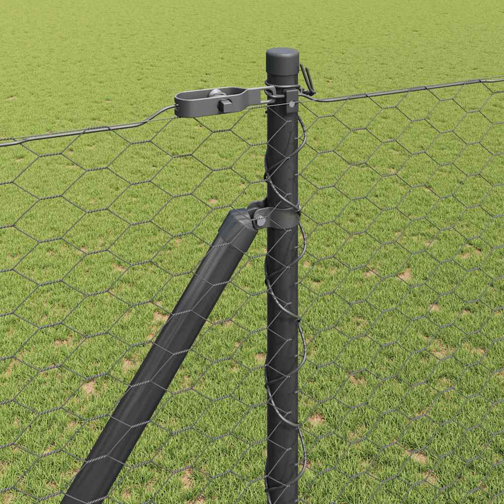 Palo della recinzione Grigio 50 x 1,6 m (36 mm rete)