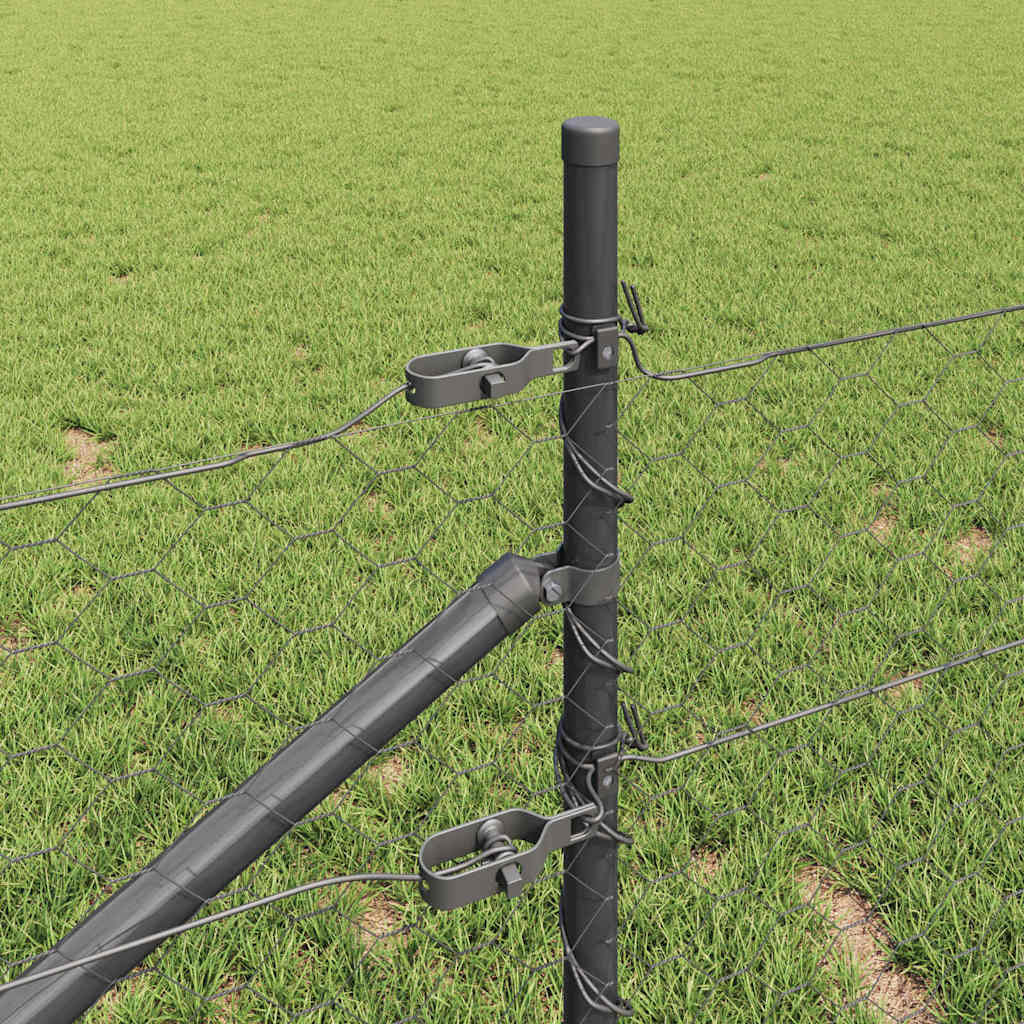 Palo della recinzione Grigio 100 x 0,4 m (rete 50 mm)