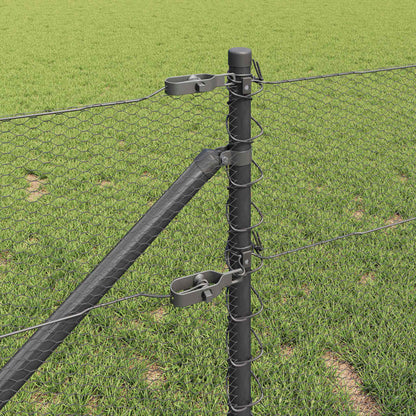 Palo della recinzione Grigio 100 x 0,6 m (rete da 13 mm)