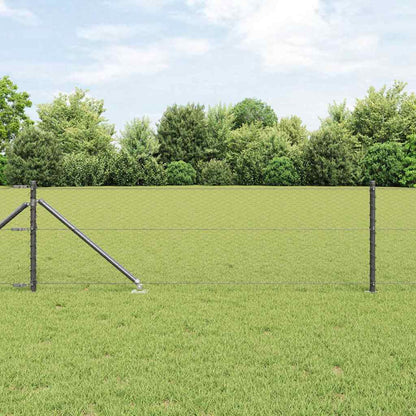 Palo della recinzione Grigio 100 x 0,6 m (rete da 25 mm)