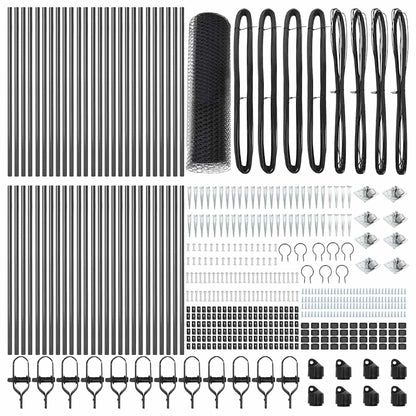 Palo della recinzione Grigio 100 x 0,8 m (mesh da 13 mm)