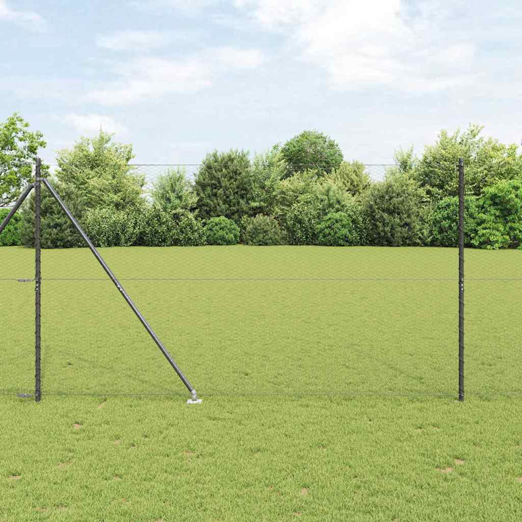 Palo della recinzione Grigio 100 x 1,5 m (rete da 25 mm)