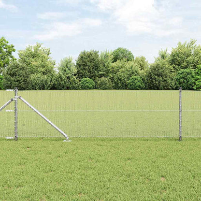 Palo della recinzione Argento 10 x 0,6 m (rete 13 mm) Acciaio