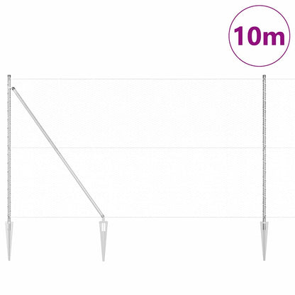 Palo della recinzione Argento 10 x 1,5 m (reticolo 25 mm)