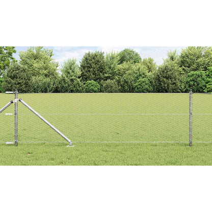 Palo della recinzione Argento 50 x 0,6 m (maglia da 25 mm)