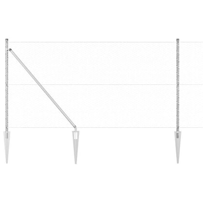 Palo della recinzione Argento 100 x 1,4 m (maglia da 25 mm)