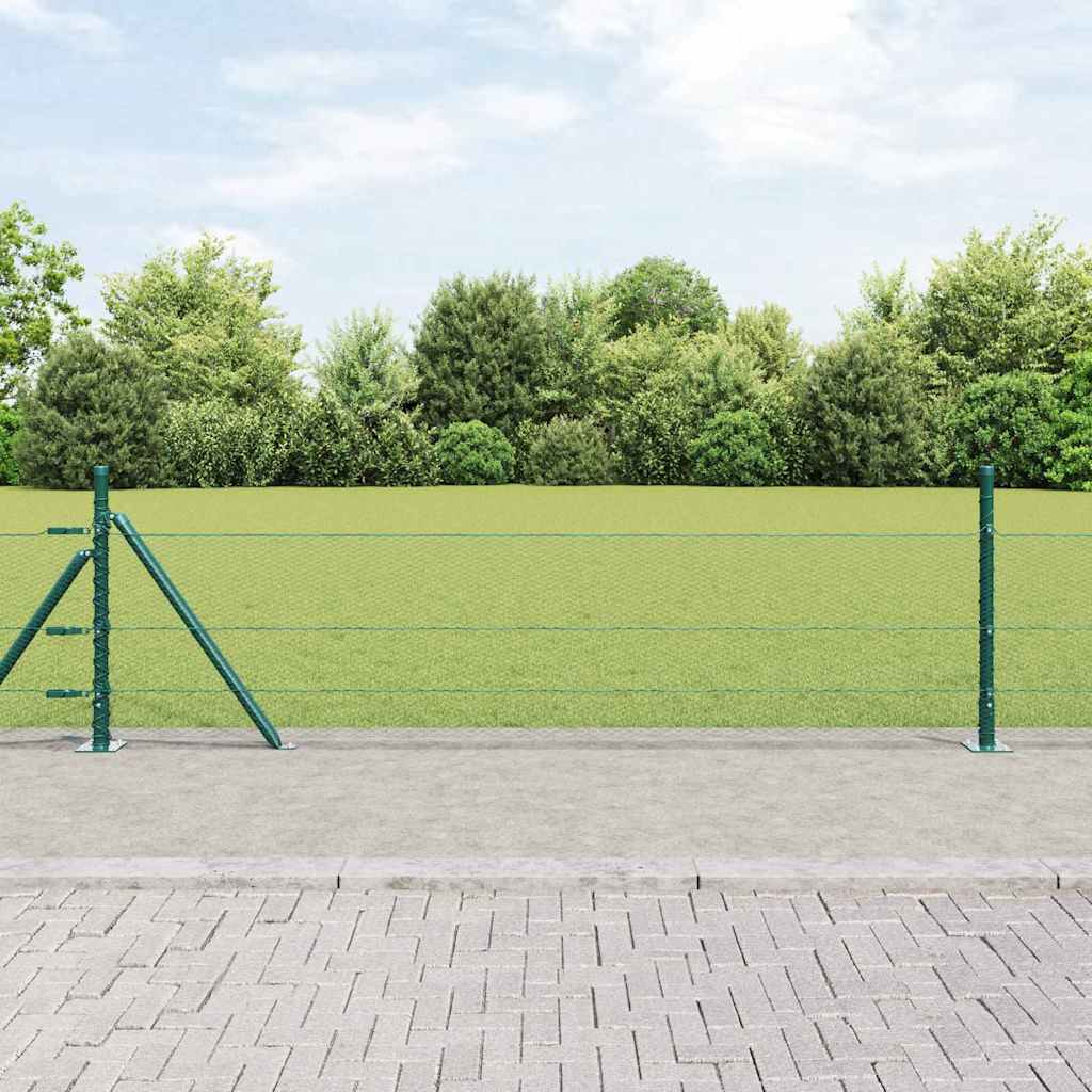 Palo della recinzione Verde 10 x 0,4 m (rete da 13 mm)