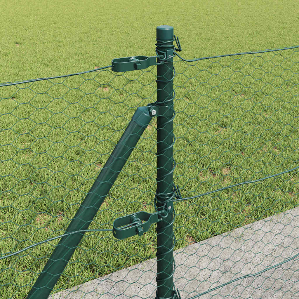 Palo della recinzione Verde 10 x 0,6 m (rete da 25 mm)