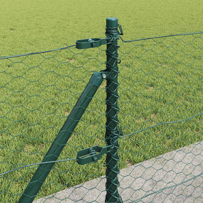 Palo della recinzione Verde 10 x 0,6 m (rete 36 mm)