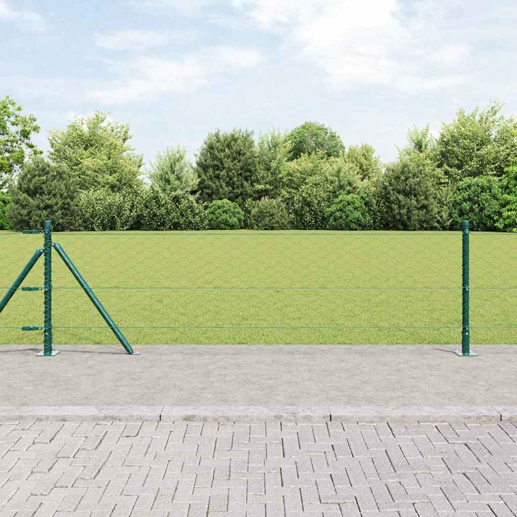 Palo della recinzione Verde 10 x 0,6 m (maglia 50 mm)