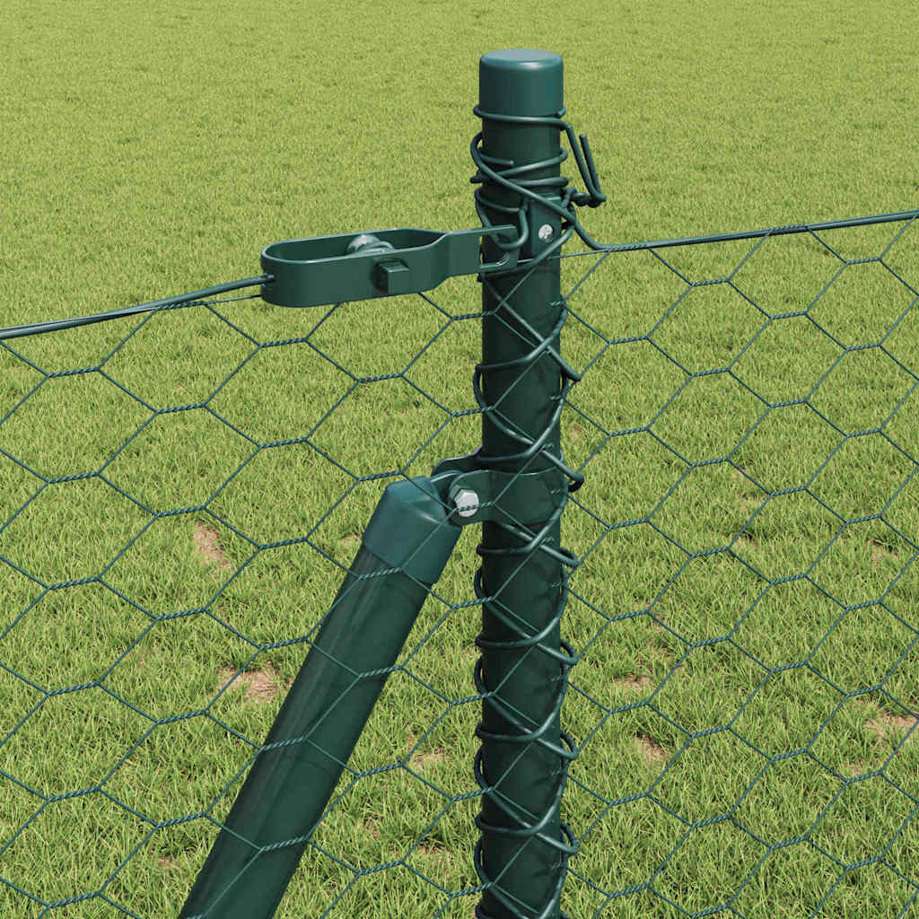 Palo della recinzione Verde 10 x 0,8 m (rete 36 mm)