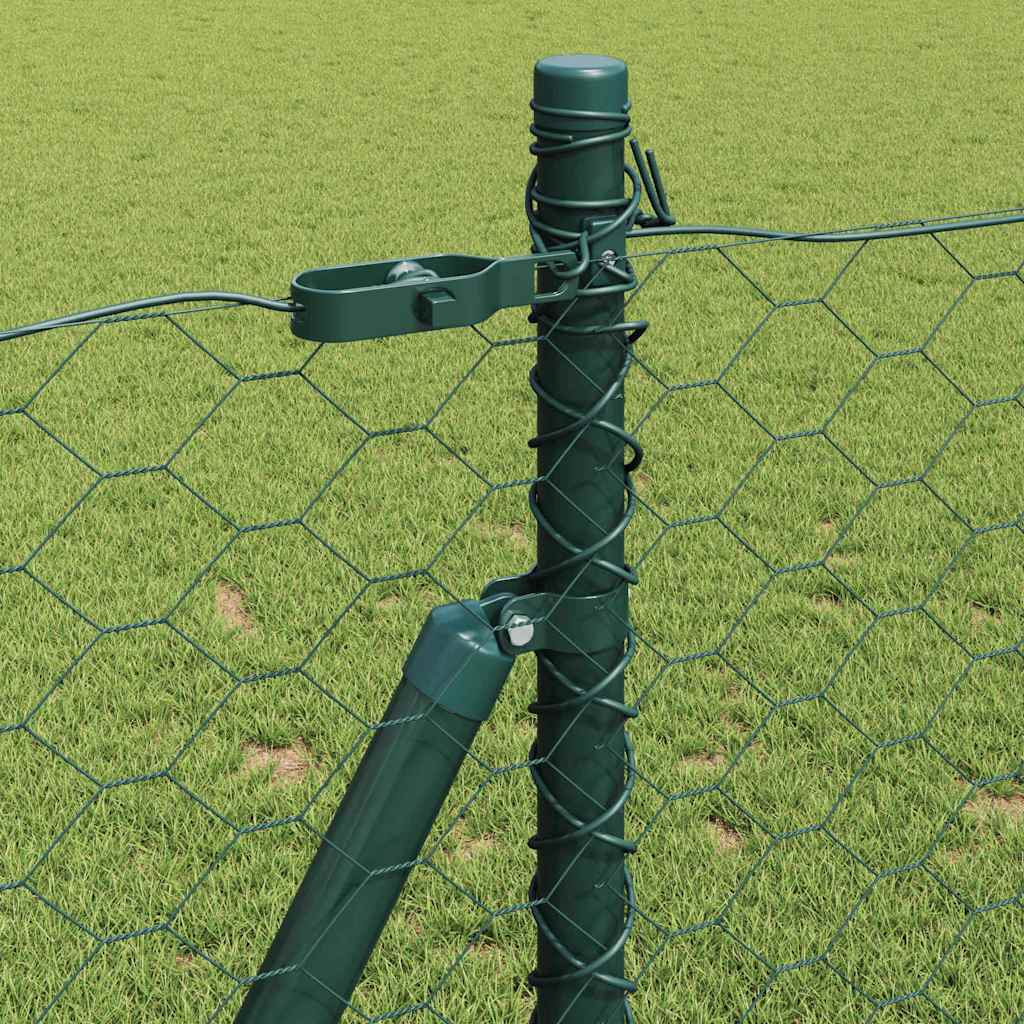 Palo della recinzione Verde 10 x 0,8 m (maglia 50 mm)