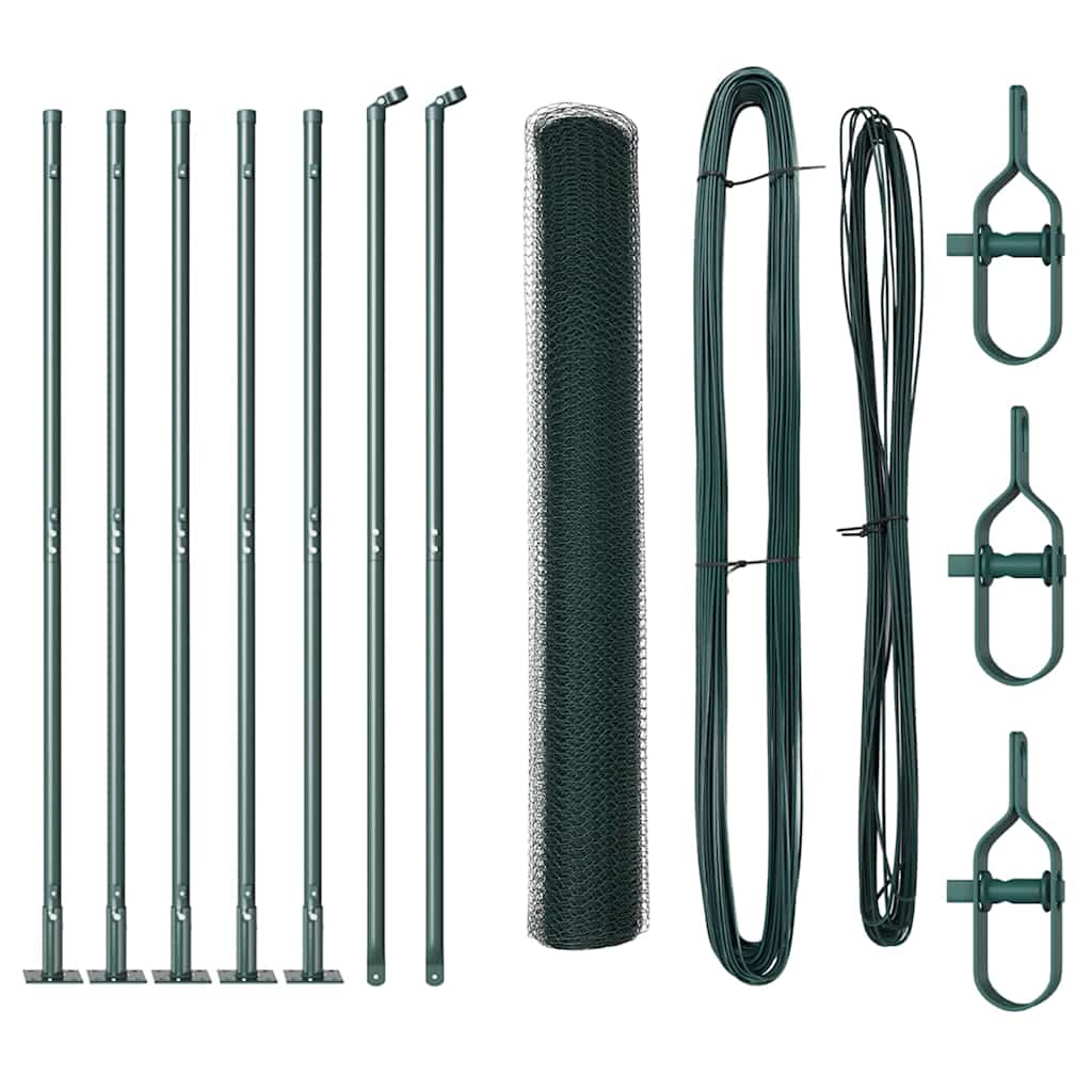 Palo della recinzione Verde 10 x 1,2 m (rete da 13 mm)