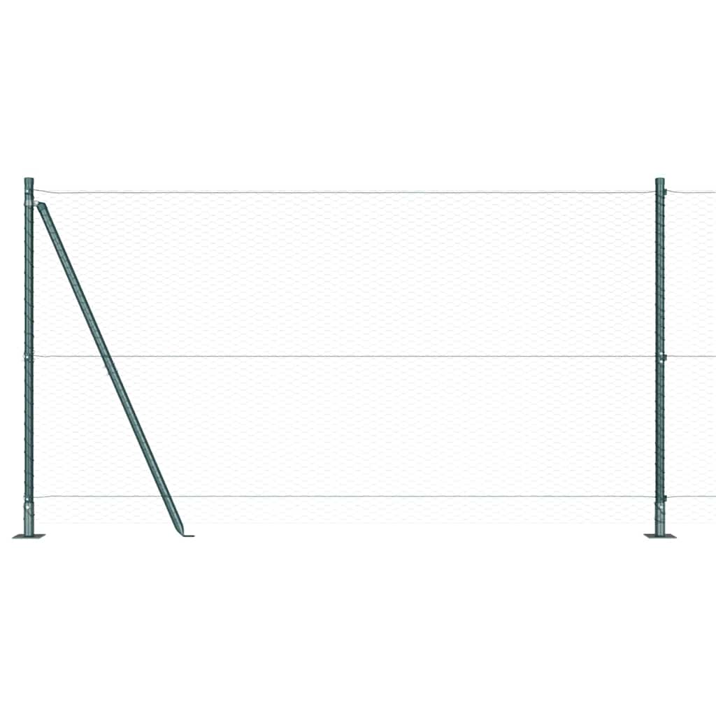 Palo della recinzione Verde 10 x 1,2 m (maglia da 25 mm)