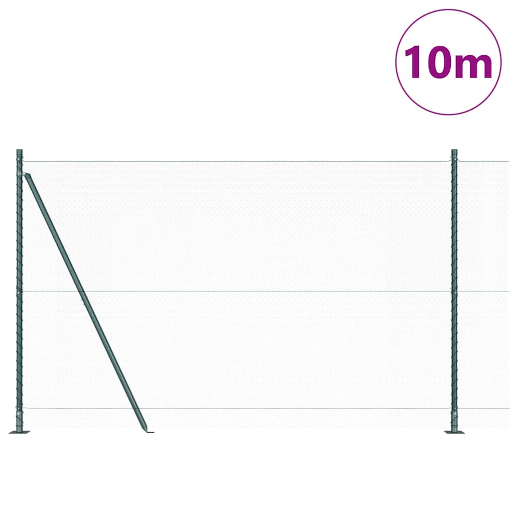 Palo della recinzione Verde 10 x 1,5 m (rete da 13 mm)