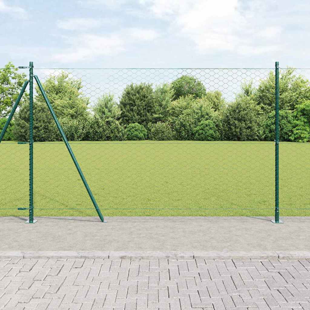 Palo della recinzione Verde 10 x 1,6 m (rete da 50 mm)