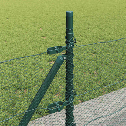 Palo della recinzione Verde 25 x 0,4 m (maglia da 13 mm)