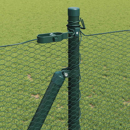 Palo della recinzione Verde 25 x 1 m (rete da 13 mm) Acciaio
