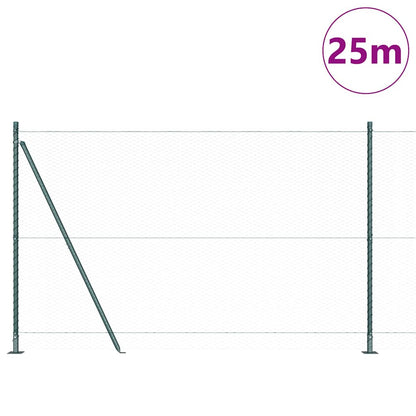 Palo della recinzione Verde 25 x 1,4 m (rete da 25 mm)