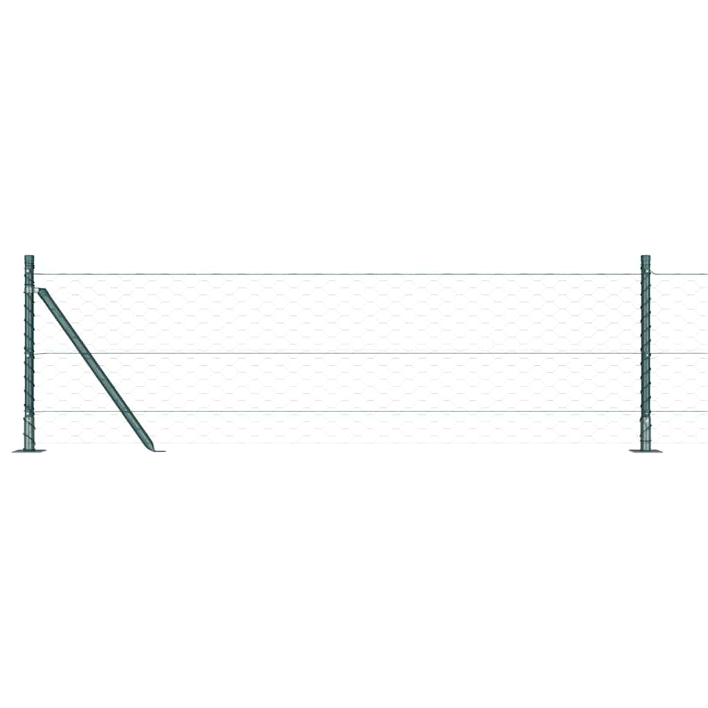 Palo della recinzione Verde 50 x 0,6 m (rete a maglia 50 mm)