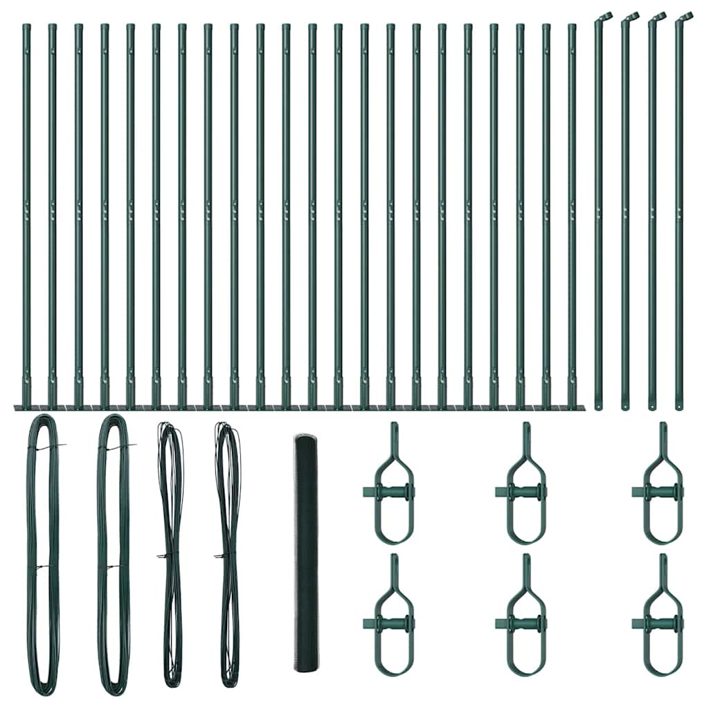 Palo della recinzione Verde 50 x 1,6 m (rete da 13 mm)