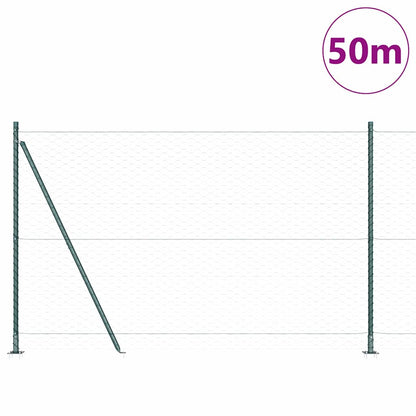 Palo della recinzione Verde 50 x 1,6 m (rete da 50 mm)