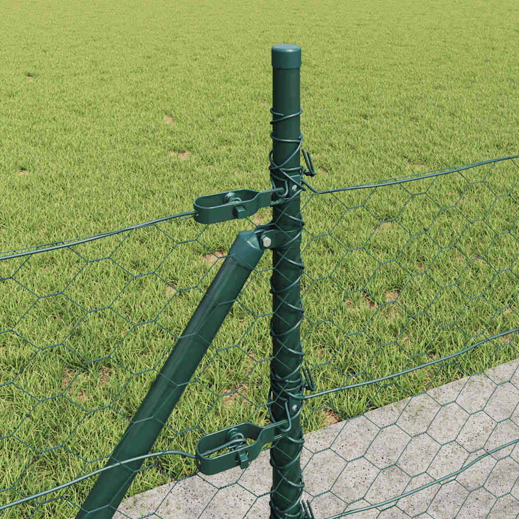 Palo della recinzione Verde 100 x 0,4 m (rete 50 mm)