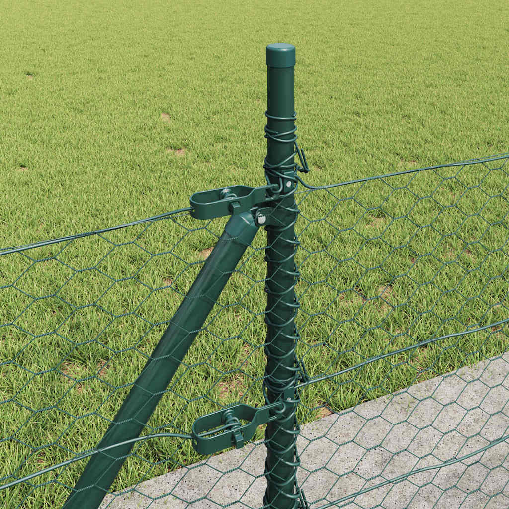 Palo della recinzione Verde 100 x 0,5 m (maglia 36 mm)