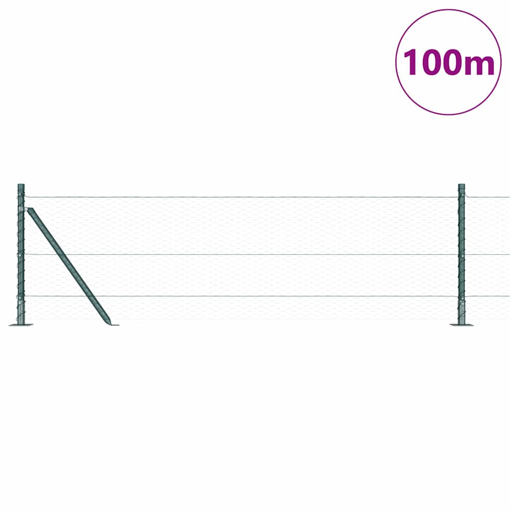 Palo della recinzione Verde 100 x 0,6 m (rete da 25 mm)
