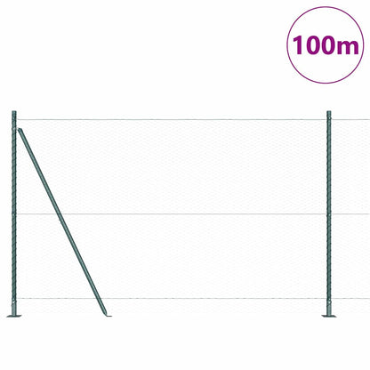 Palo della recinzione Verde 100 x 1,4 m (maglia da 25 mm)