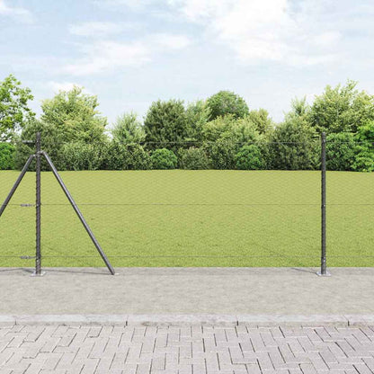 Palo della recinzione Grigio 10 x 1 m (rete da 25 mm)