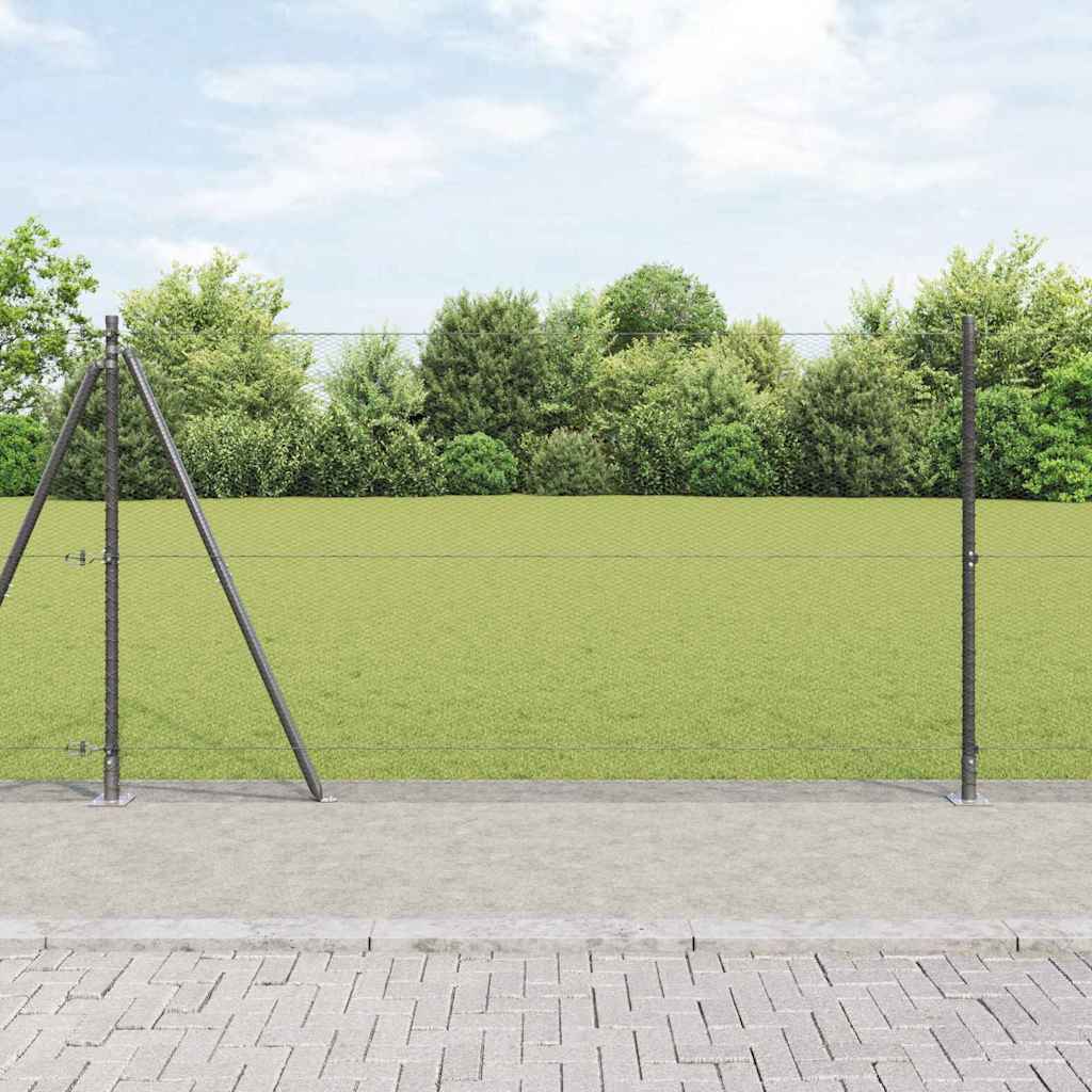 Palo della recinzione Grigio 10 x 1,2 m (rete da 13 mm)