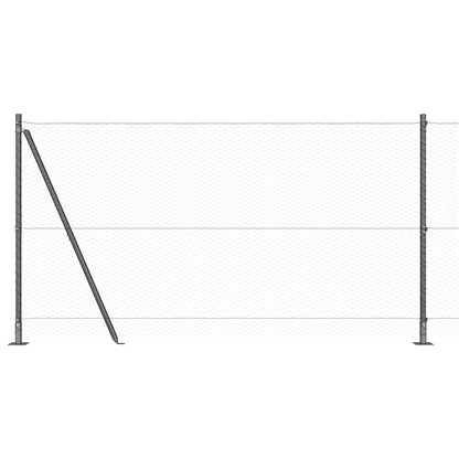 Palo della recinzione Grigio 10 x 1,2 m (maglia da 25 mm)