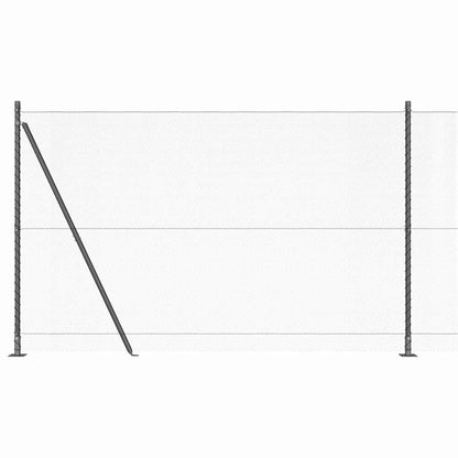 Palo della recinzione Grigio 10 x 1,5 m (rete da 13 mm)