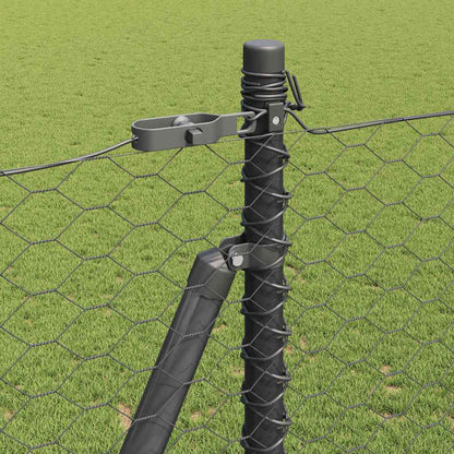 Palo della recinzione Grigio 10 x 1,5 m (maglia da 36 mm)