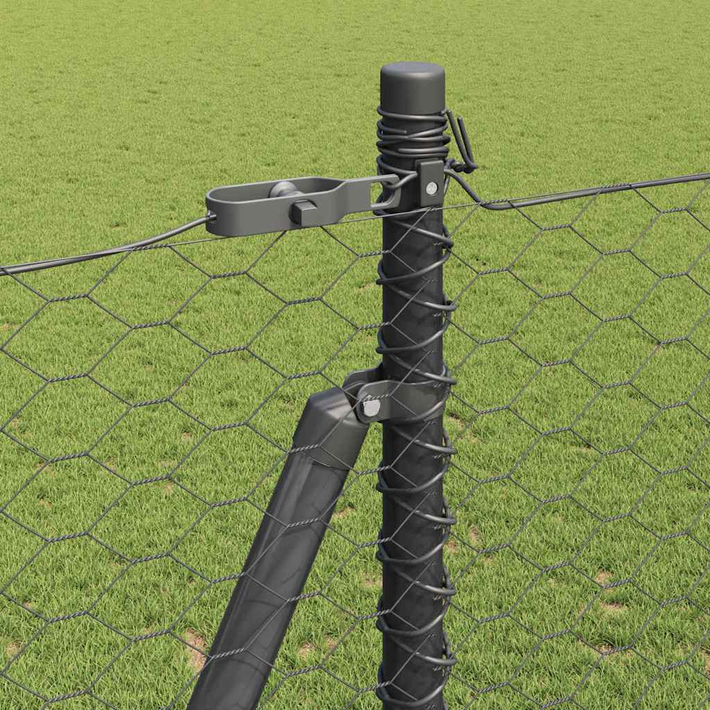 Palo della recinzione Grigio 10 x 1,6 m (rete da 36 mm)