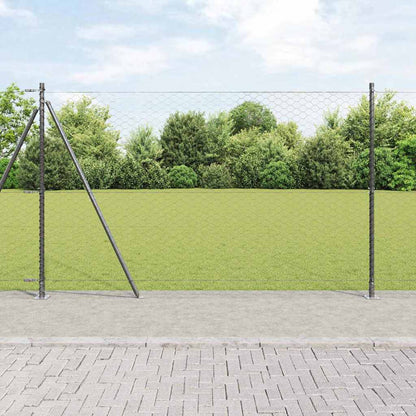Palo della recinzione Grigio 10 x 1,6 m (rete da 50 mm)