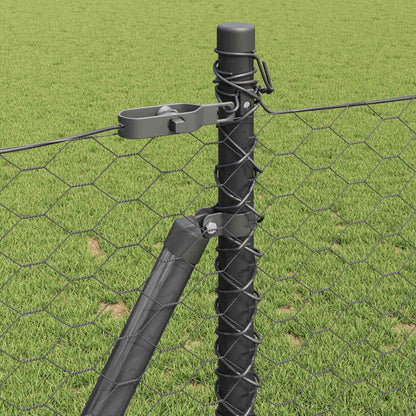 Palo della recinzione Grigio 25 x 1 m (rete 36 mm) Acciaio